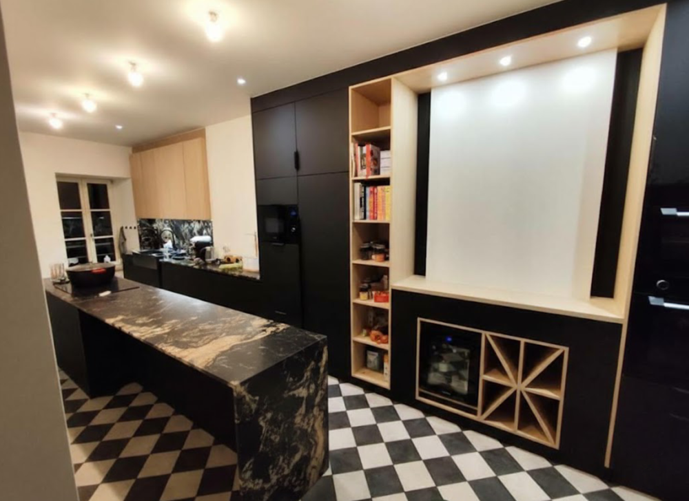 Cuisine avec ilot central